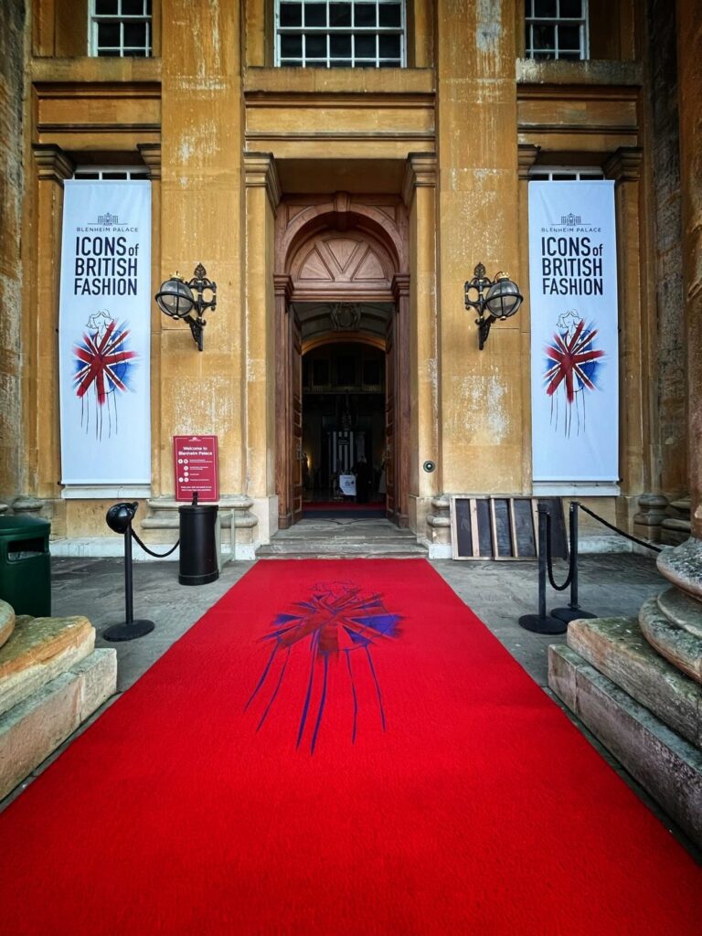 Blenheim Palace Icons of British Fashion Hanging Banners