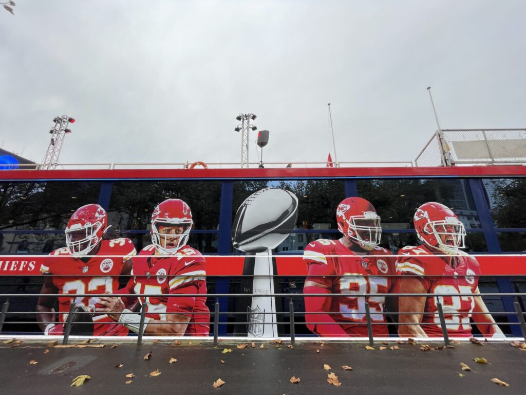 Kansas City Chiefs Boat - Moss Europe Signage Project