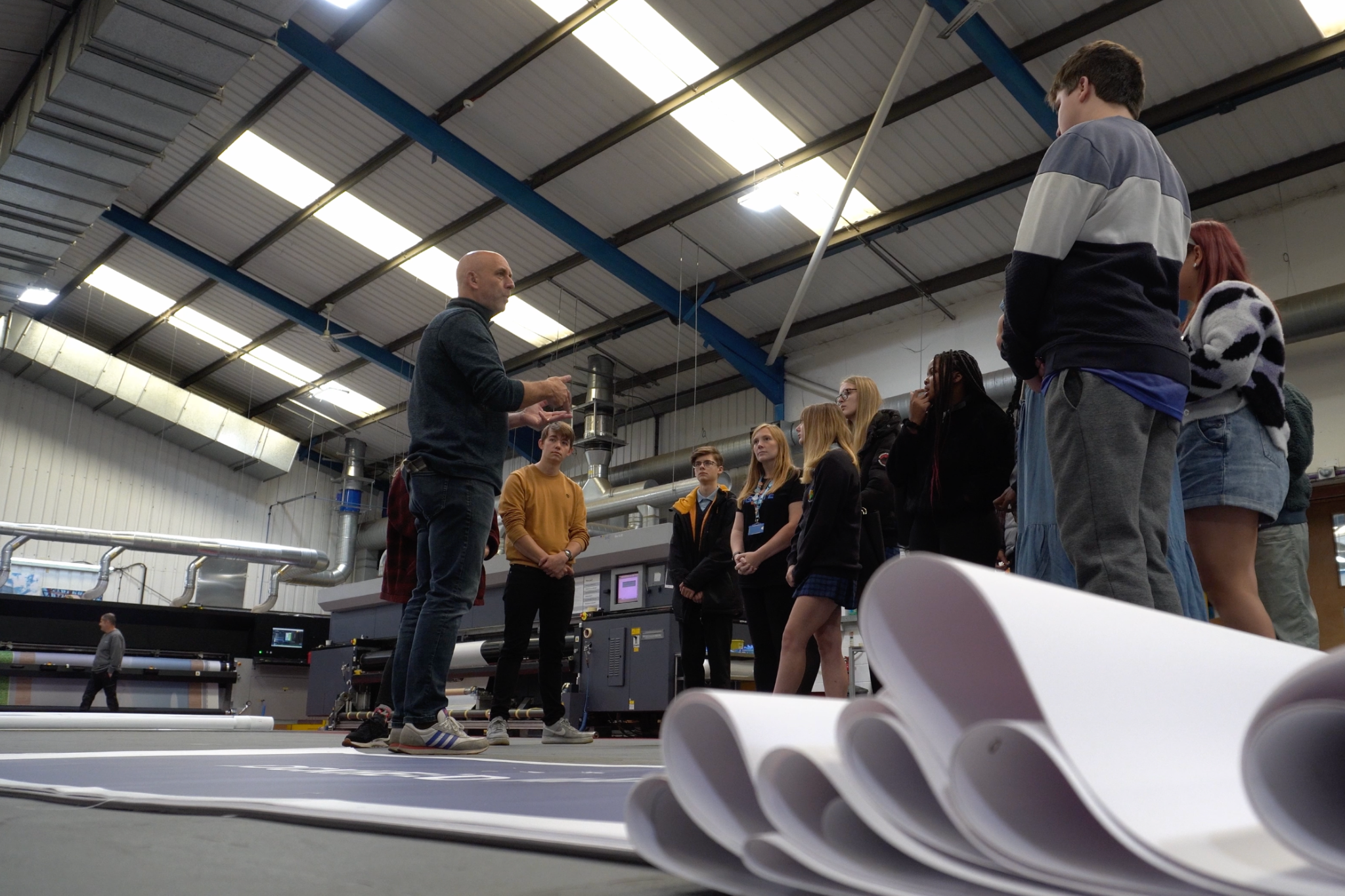 Young people touring our Moss UK production facility