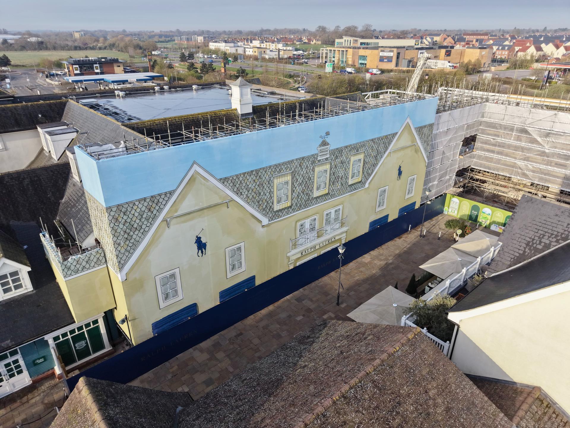 Bicester Village Building Wrap - Ralph Lauren