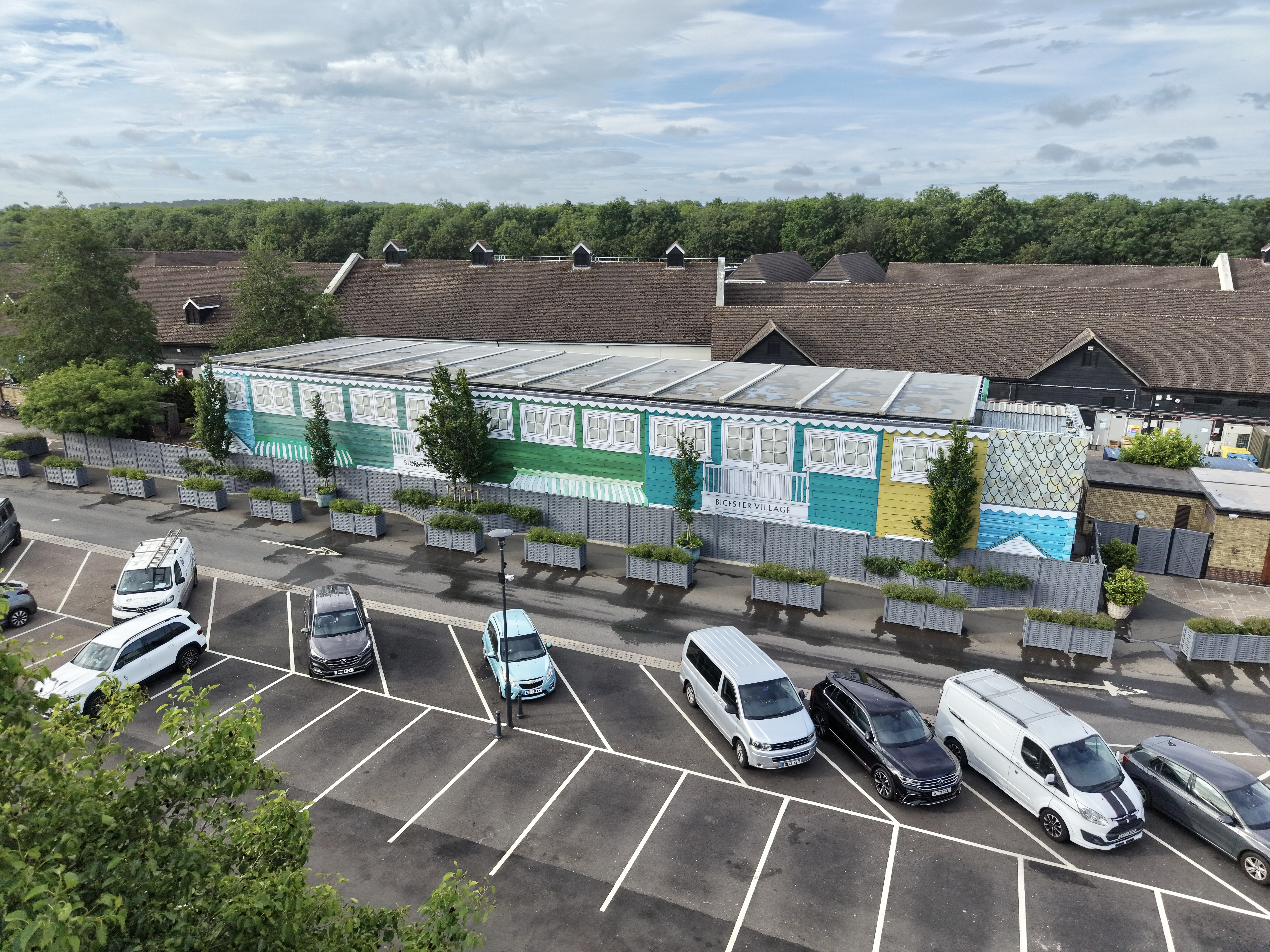 Bicester Village Building wrap