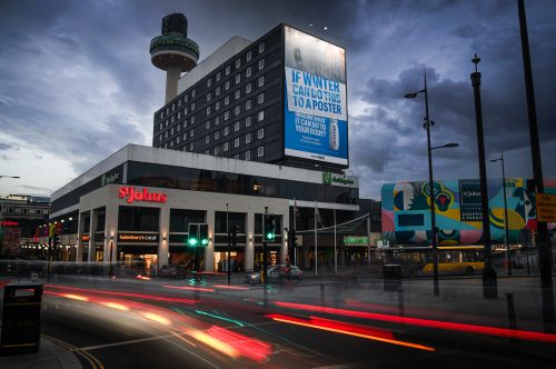 Actimel Liverpool Holiday Inn 3D Building Wrap