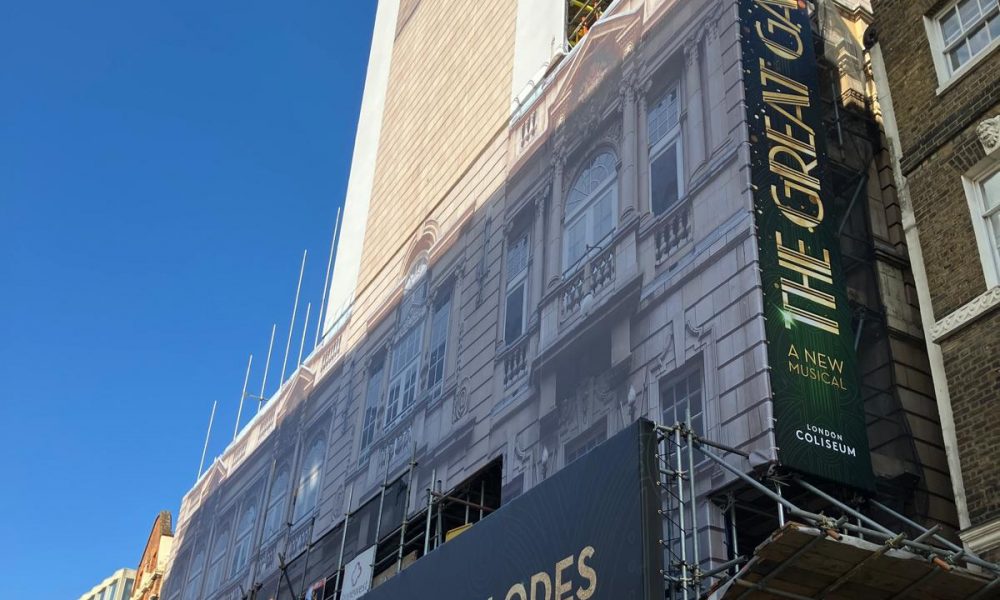London Coliseum Building Wrap